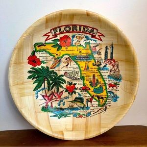 Vintage Bamboo Florida Tray
